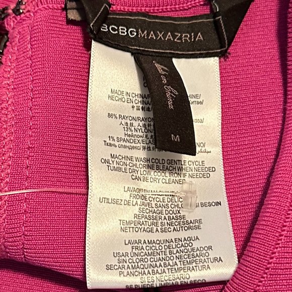 NWT BCBG MaxAzria Women's Aliza Sleeveless Slim Fit Block Colored Dress Size Med - Picture 15 of 16